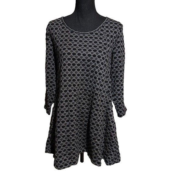APT Designs Textured Knit Retro Tunic Sweater Dress Women's S/M - Picture 1 of 8